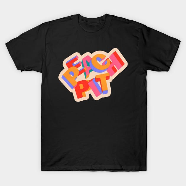 peach pit music T-Shirt by CoconutSportsCo